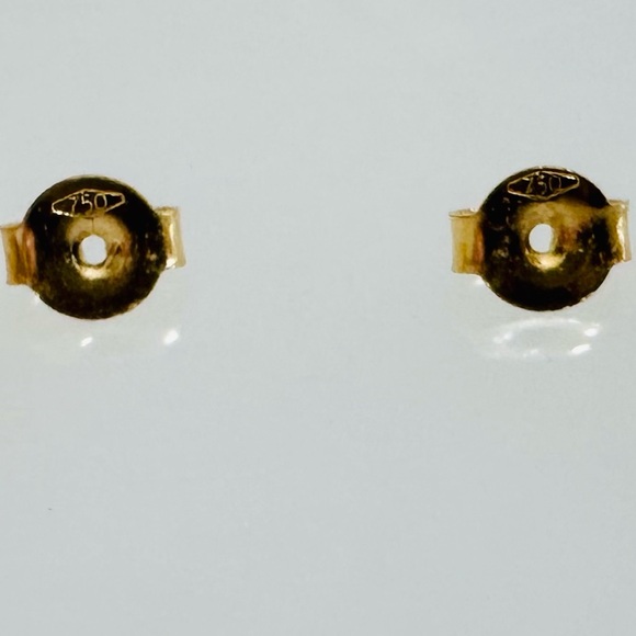 Tricolor Knot Earrings. 💛 Real 18(18k) Karat Solid Gold Jewelry - Picture 7 of 14